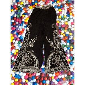 decorated flare leggings